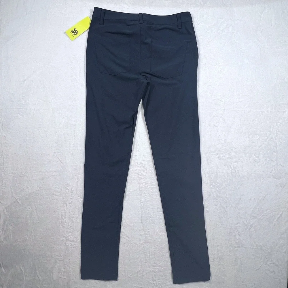 All in Motion Mens Golf Pants Navy 30x34 Slim Straight Stretch Performance